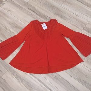 NWT - Free People ✌🏼 Vermillion Top